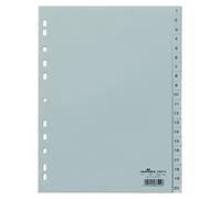 Intercalaire A4 1-20 PP gris Paquet de 20