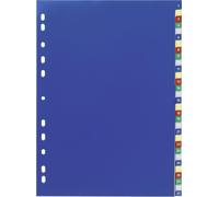 Intercalaire A4 1-31 PP couleur Paquet de 20 pièces