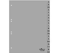 Intercalaire A4 A-Z PP gris Paquet de 20