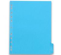 Intercalaire A4+ carte lustrée 220 g colorée Oxford Color Life 6 onglets neutres - 1 jeu