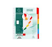 Exacompta – Intercalaires carte blanche 160g – 6 positions – A4+ – Blanc