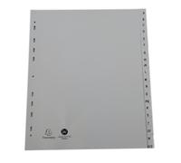 Intercalaire A4+ polypropylène Exacompta Forever 20 onglets alphabétiques gris - 1 jeu