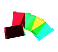 Intercalaire A5 PVC multicolore Oxford 4 onglets neutres - 1 jeu