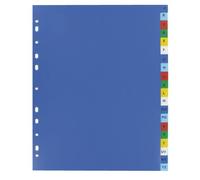 Intercalaire alphabétique multicolore A4+ Elba plastique 20 onglets - 1 jeu