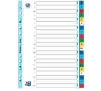 Intercalaire en plastique ELBA, A-Z, DIN A4, couleur, 21 pièces