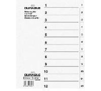 Intercalaire en plastique, numérique, a4, 12 touches durable 6112-02 G