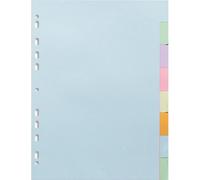 Intercalaire exacompta carte forte 170gr a4 8 positions coloris pastel