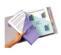 Avery Intercalaires classeur A4, 8 onglets personnalisables imprimables, double pochette transparente