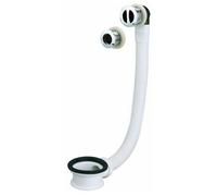 Intercalaire universel de bonde - pour lavabos, bidet et vasque - avec trop-plein - Blanc VALENTIN