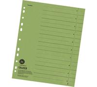 Intercalaires A4 Carton RC 250g vert teinté dans la masse 100 pcs