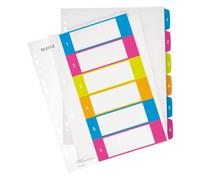 Intercalaires A4+ polypropylène Esselte WOW 6 onglets - 1 jeu