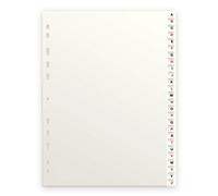 Intercalaires alphabetiques A4 26 positions carte 160g blanc
