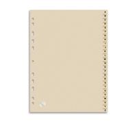 Intercalaires alphabetiques A4 26 positions carte forte 240g beige