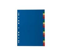 Elba Intercalaires alphabétiques A4 polypropylène 20 onglets multicolores – 1 jeu
