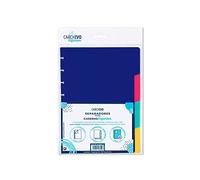 Intercalaires carchivo pour cahier ingeniox din a5 polypropylène 4 positions couleurs intense