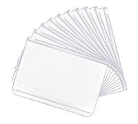 Intercalaires Classeur A6,20 PCS Pochettes pour Classeur à Fermeture Eclair A6 Pochettes Classeur en Plastique PVC à 6 Trous Pochettes Perforées Organisateur De documents Pochette pour Billets