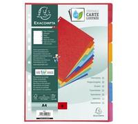 Intercalaires en carton, A4+, 6 touches
