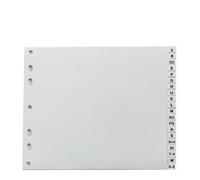 Intercalaires en plastique, A-Z, A4, maxi +
