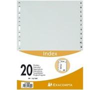 Intercalaires Exacompta polypropylène A4 20 Positions A-Z G