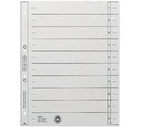 Intercalaires, format A4 extra large, en carton solide