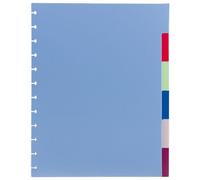 Intercalaires neutres à onglets couleurs Viquel - paquet de 6