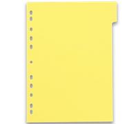 Intercalaires neutres A4 12 positions carte forte 225g assorti
