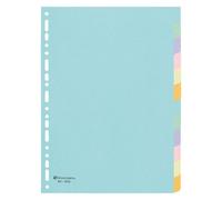 Intercalaires neutres A4 Exacompta Forever carte recy colorée 12 onglets - 1 jeu