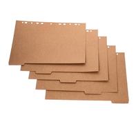 Intercalaires pour Classeur 4 Livres Papier Onglets Détachables | Indexation Rapide, Onglet Inscriptible, Couleur Kaki, pour Classeurs A4 et Cahiers à Anneaux