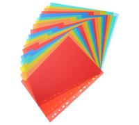 Intercalaires pour Classeur A4 11 Trous, PP Rouge, Onglets | Séparation des Documents, Onglet Inscriptible, Usage pour Planner et Bloc-notes, Format A4
