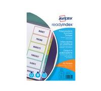 Intercalaires Readyindex, PP, 6 touches, A4