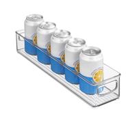 InterDesign Bac de rangement de cuisine, Plastique, Clear - Set of 1, 16-Inch by 4-Inch by 3-Inch
