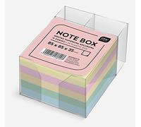 Interdruk Kospapkkubm Memo Feuilles volantes dans un bloc de plastique support, Multicolore, 85 x 85 x 35 mm - Version Anglaise