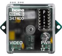 Interface caméra BTICINO coaxiale / 2 fils pour caméras vidéo externes, dimensions : 41 x 41 x 19 mm, 1 pièce.