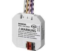 Interface de bouton-poussoir Siemens, 4 contacts/sorties sans potentiel,LED, 1 pièce.