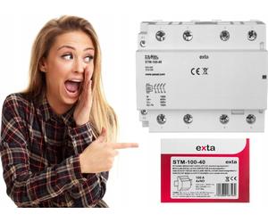 Interface modulaire STM-100-40 – 230 V – Gris – 100 A – Électromagnétique – Montage sur rail DIN