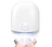 interhasa! Sèche-mains commercial, sèche-mains électrique automatique, 1800 W, sèche-mains haute vitesse pour usage commercial et domestique, faible bruit (blanc)