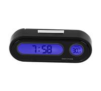 Intérieur de véhicule de voiture Mini montre électronique LED horloge numérique thermomètre voltmètre 2 en 1 multifonction design de mode exquis pour voiture et bureau