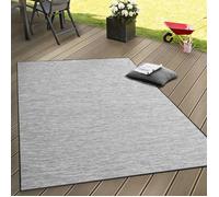 Intérieur & Extérieur Tissage À Plat Tapis Terrasses Tapis Avec Dégradé De Couleurs En Gris [120x160 cm]