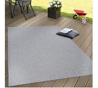 Paco Home Intérieur & Extérieur Tissage À Plat Tapis Terrasses Tapis Look Naturel en Gris, Dimension:60x100 cm