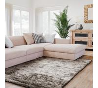 Interiyou Tapis Salon à Poils Longs Whistler - 140x200 Gris - Moelleux et uni - Confortable, pour Chambre, Bebe, Enfant