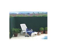INTERMAS - Brise vue vert en maille plastique 100% occultant 1 x 3 m TANDEM