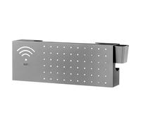 Internet Box Hider - Organiseur réseau, panier en acier au carbone pour le rangement de livres, support mural avec ajustement sûr, accessoire de maison, couverture électronique pour bureau, salon et