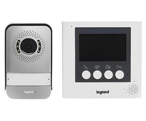 Interphone avec kit vidéo 4,3 pouces, 2 fils, Legrand 369110