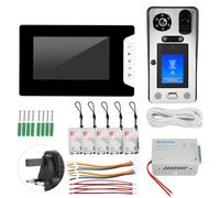 Interphone bidirectionnel avec moniteur LCD 7 pouces, fonction mains libres, sonnette vidéo et caméra de vision nocturne infrarouge, système
