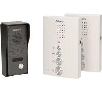 Interphone familial ELUVIO ORNO OR-DOM-RE-920/W,de portail automatique, fonction interphone, ultra-mince, blanc/gris