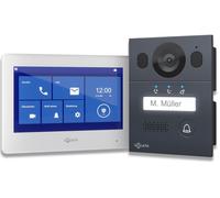 Interphone-portier GOLIATH Basic 2 fils BUS | FullHD | App | 150° | 1 famille | Anthracite/Blanc | En saillie