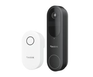 Interphone - Reolink Sonnette Vidéo Batterie 2K sans Fil Wi-Fi, Vue Tête aux Pieds, Détection Intelligente, Chime Inclus