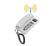 Interphone Sans Fil, Système d'interphone Audio sans fil 2.4GHz 433MHz combinés sécurisés téléphoniques extensibles for la maison de bureau d'entrepôt(White-1 piece)