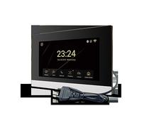 Interphone Sans Fil, Système d'interphone vidéo 1080P, sonnette intelligente sans fil domestique, un panneau d'appel + deux écrans(R6-M503BA-B)