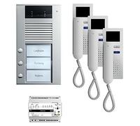 Interphone vidéo, avec 3 postes intérieurs, 3 boutons de sonnerie, fonctionnement à 230 V